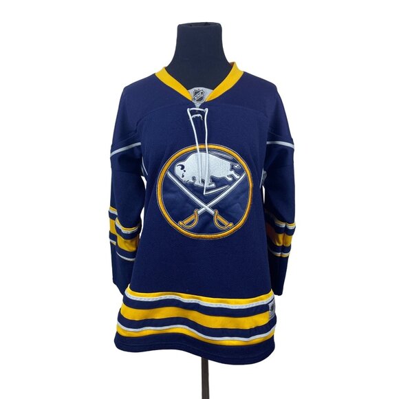 Reebok Buffalo Sabres Youth Boy's Navy Blue and Yellow NHL